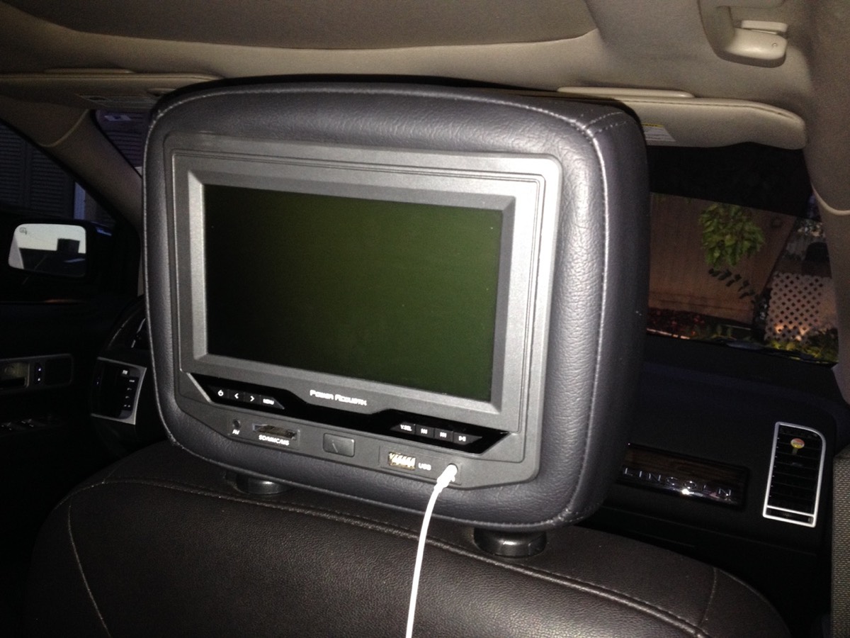 Video: Headrest TV install