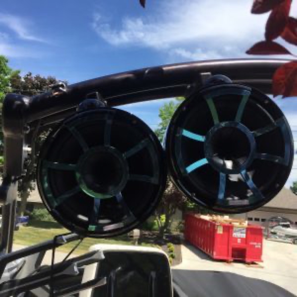 Wet Sounds REV10 tower speakers on a 2014 Centurion FX44