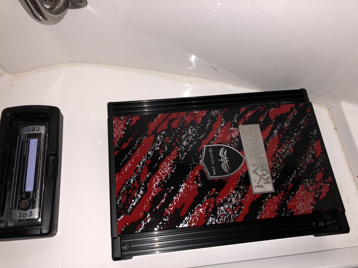 Custom work: Custom-wrapped amp rack
