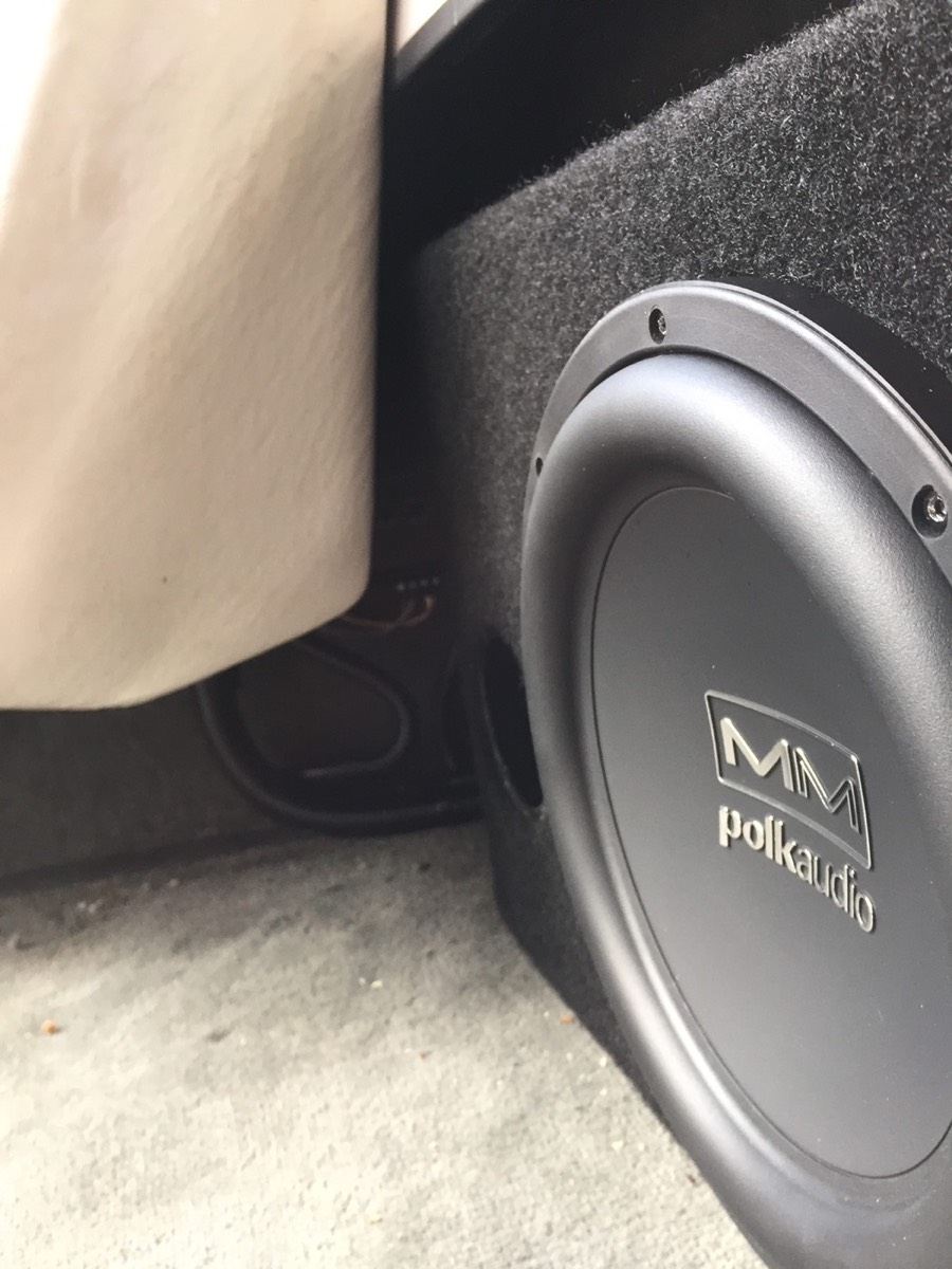 Custom work: Custom enclosure for a 10″ Polk sub